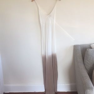 White to toupe ombré Kersh maxi dress